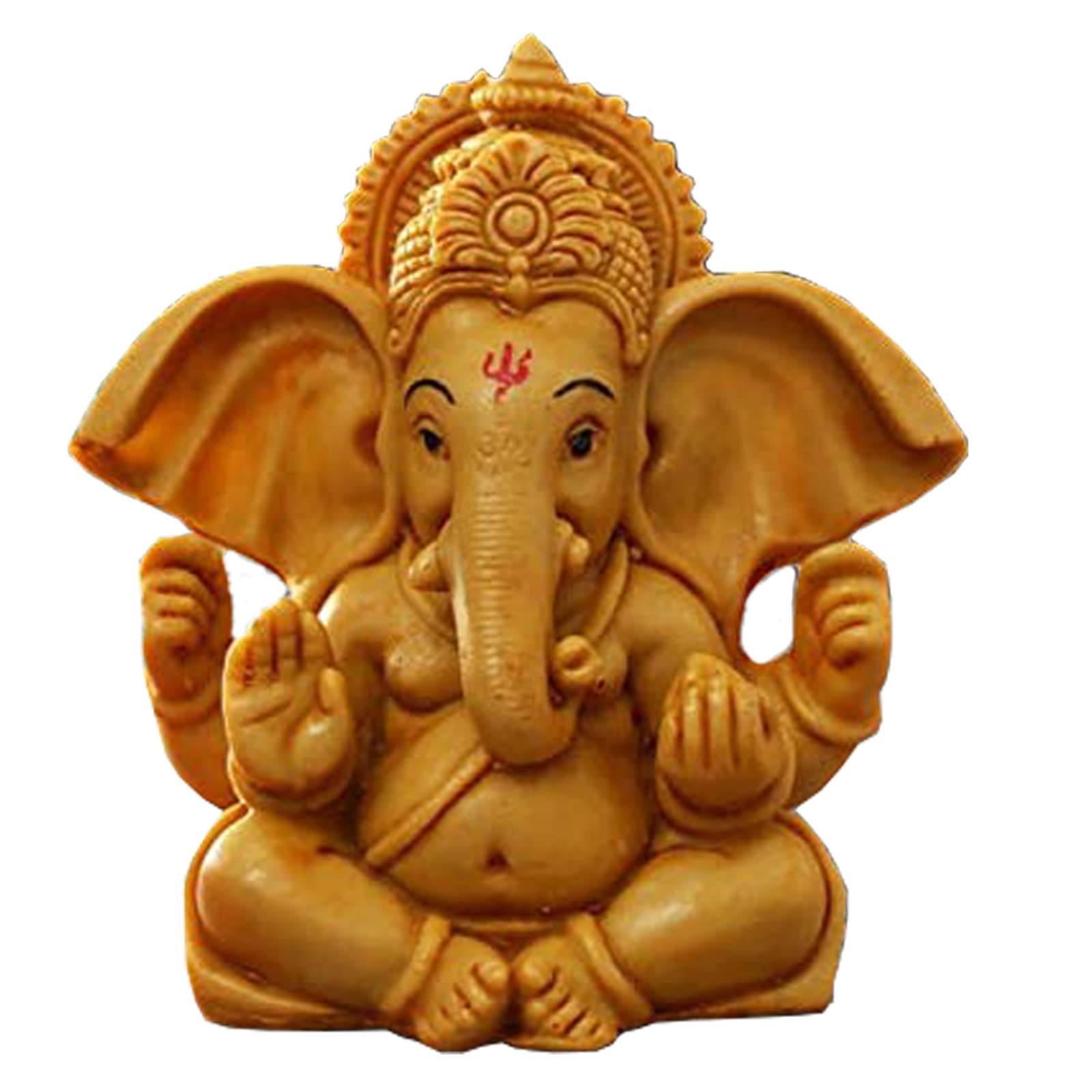 ascension Handcrafted Ganesha Beautiful Lord Ganesha Idol Figurine Showpiece Sculpture Hindu Polyresin Car Dashboard