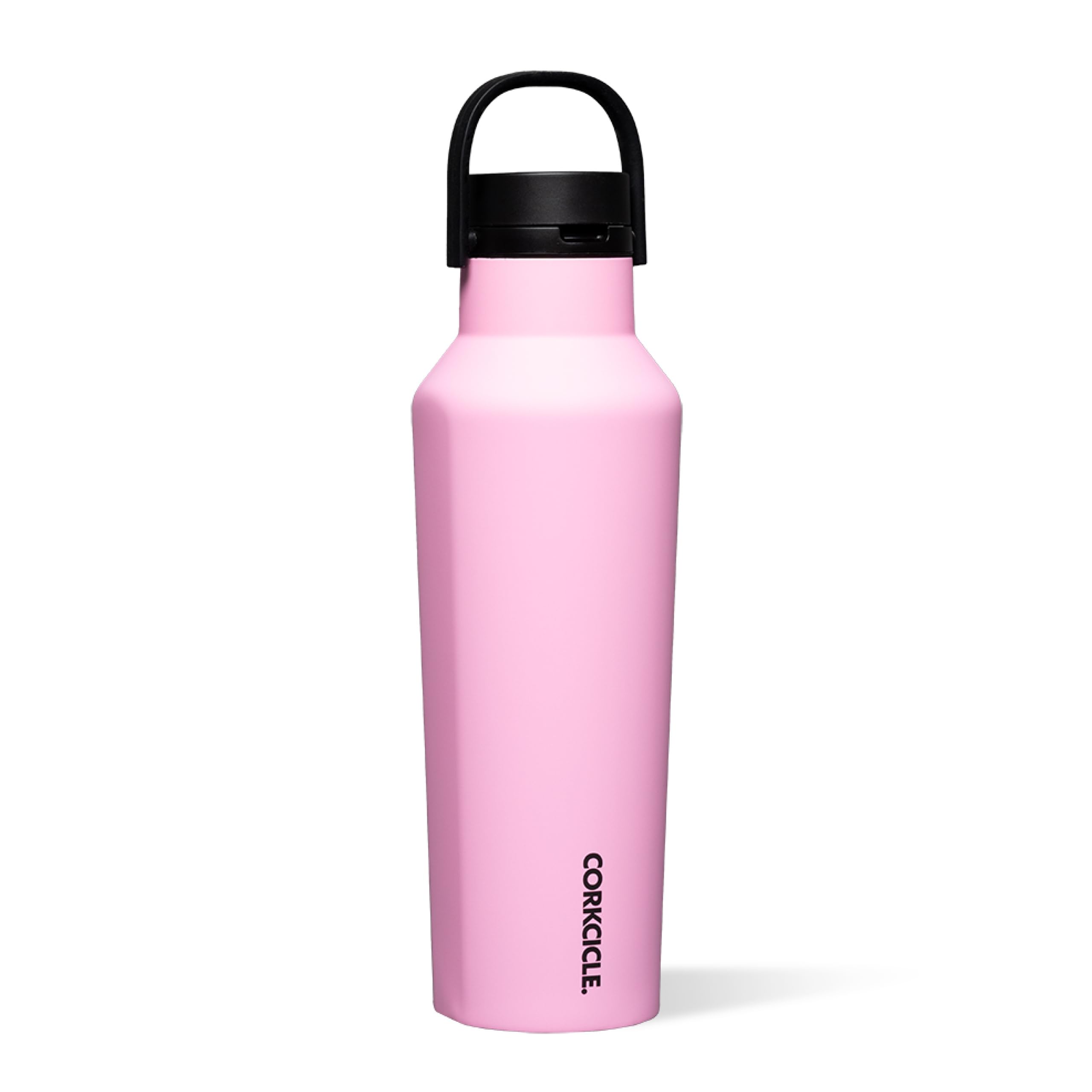 Corkcicle Sport Canteen Insulated Tumbler, Sun-Soaked Pink, 20 oz - Reusable Water Bottle Keeps Beverages Cold for 25 Hours & Ho