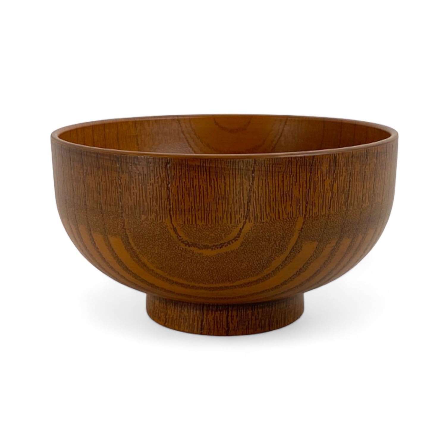 J-kitchens Miso Soup, Bowl, 12.6 fl oz (370 cc), 4.3 x 2.5 inches (11 x 6.4 cm), Heat Resistant, 110 Wood Style, Made in Japan