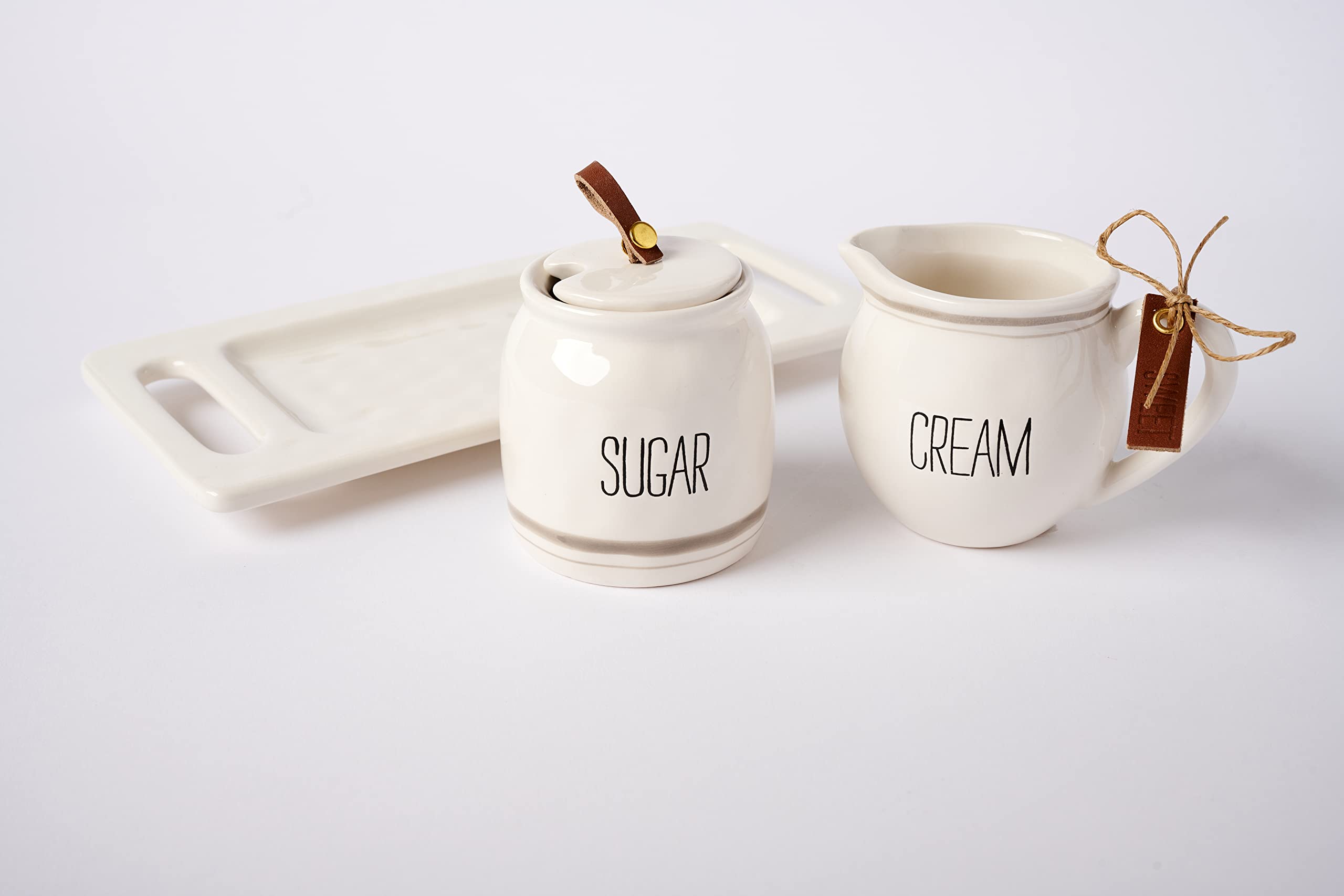 Mud Pie Bistro Cream And Sugar 5 Piece Set
