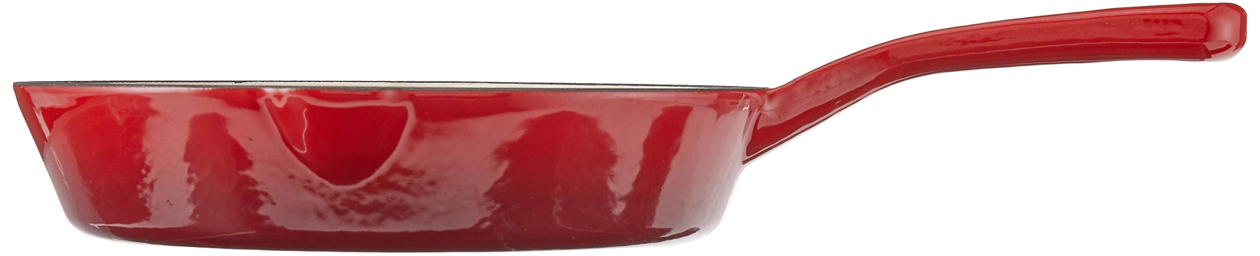 Crock-Pot 8-Inch Enameled Cast Iron Skillet, Scarlet Red, Model 111974.01