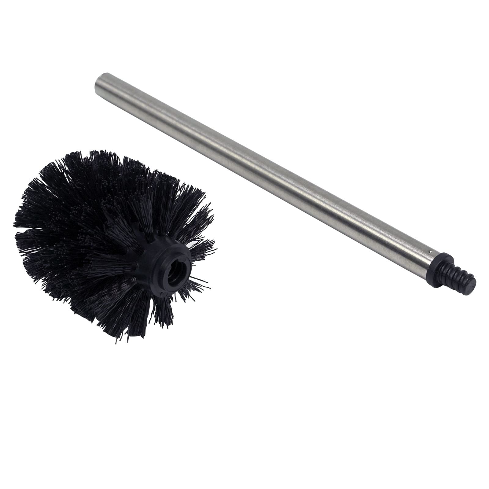 Casaphoria Stainless Steel Toilet Bowl Brush And Holder Set For Deep Cleaning,Bowl Scrubber Brush With Lid For Bathroom,Deluxe F