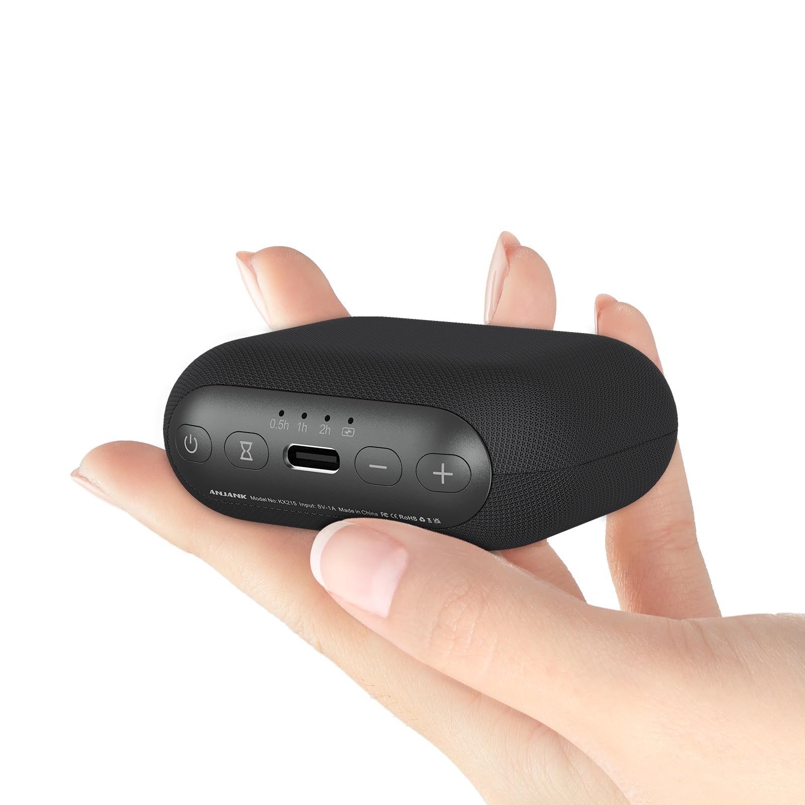 Anjank Mini Portable Sound Machine For Sleep,Travel White Noise Machine For Adults, 20 Soothing Sounds, Powerful Battery, 30-Lev