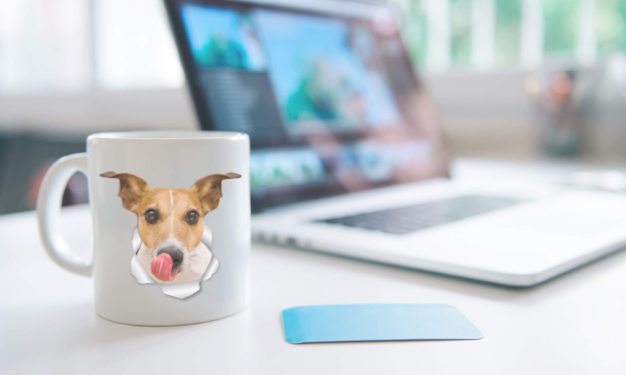 Thirsty Jack Russell Coffee Mug - Ceramic Jack Russell Terrier Mug - Perfect Dog Lover Gift - Cute Novelty Coffee Mug Present -