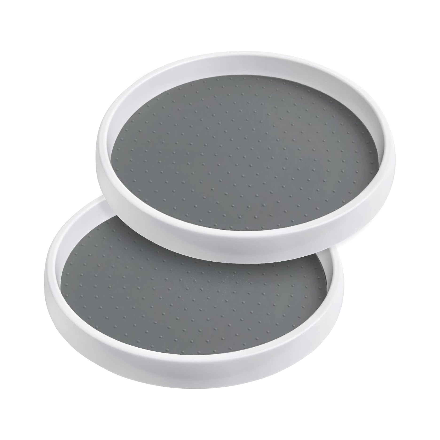 OGGI Set of 2 Lazy Susan Organizers 10 for Kitchen, Pantry, Cabinet Organizing & Storage. Ideal as Rotating Spice Racks & Pant