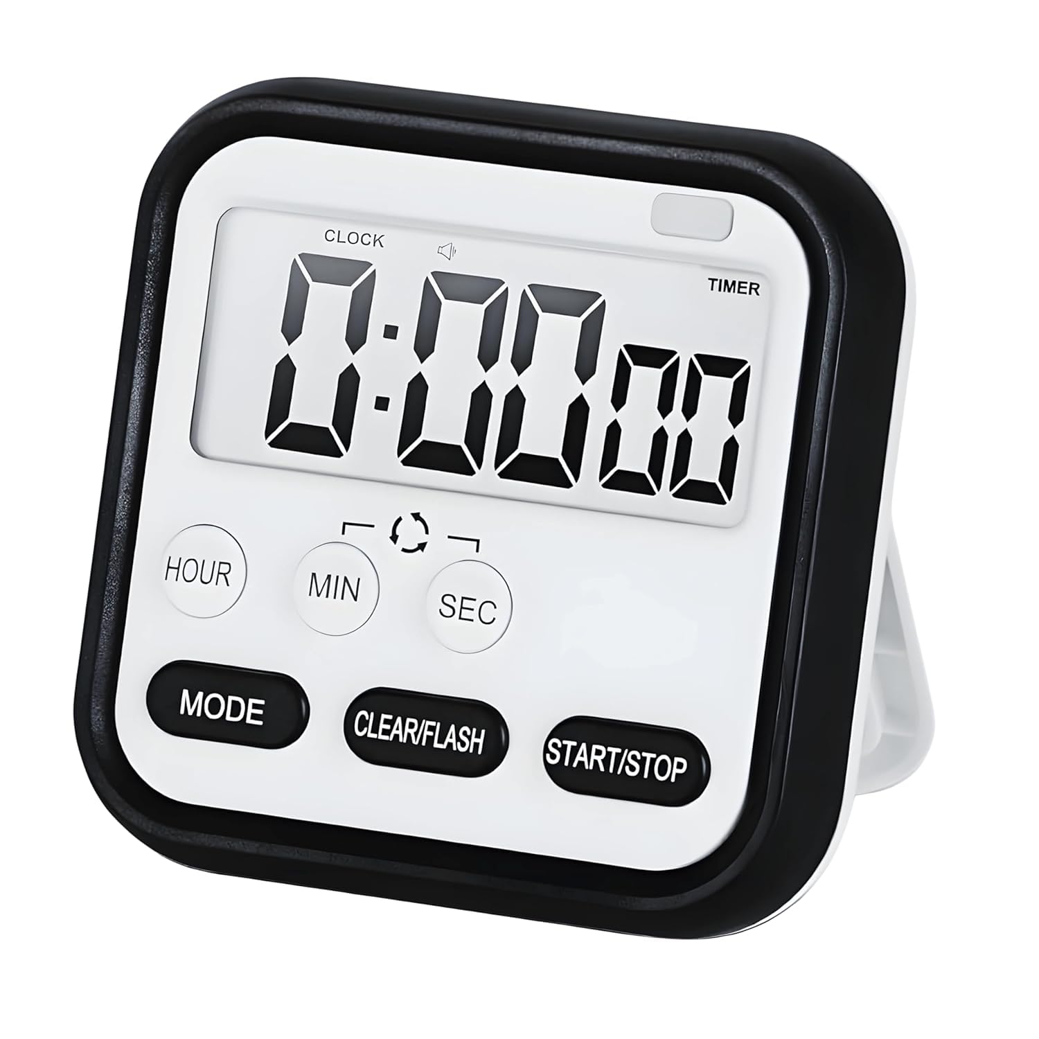 Rlybl Alarm Clock Digital That Show Temperature, Date And Loud Sound Alarm (Kitchen Timer Black)
