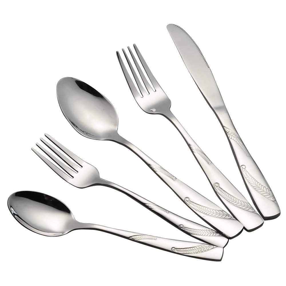 Nicesh 30 Pieces Stainless Steel Flatware Cutlery Silverware, Service For 6