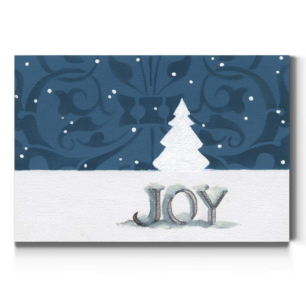 Renditions Gallery Canvas Nature Wall Art Home Paintings & Prints Joyful Snowy Christmas Tree Glam Modern Romantic Abstract Deco