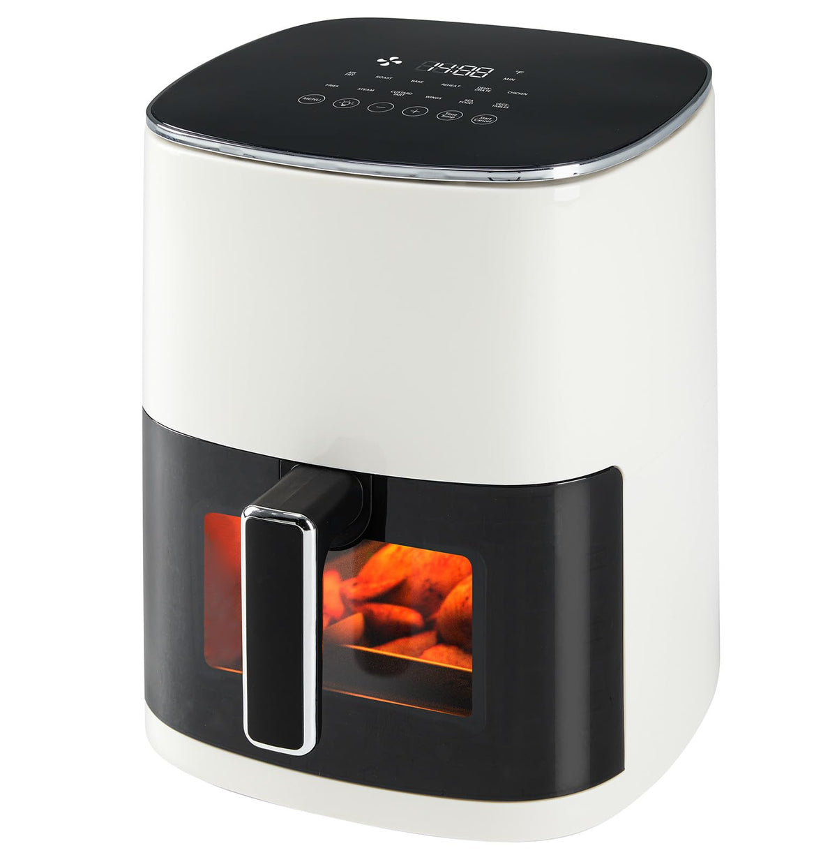 Olixis Air Fryer 6 Quart With Window Square Air Fryer 12-In-1 Air Fry, Roast, Reheat, Dehydrate, Bake, Steam, Fries, Custard, Ch