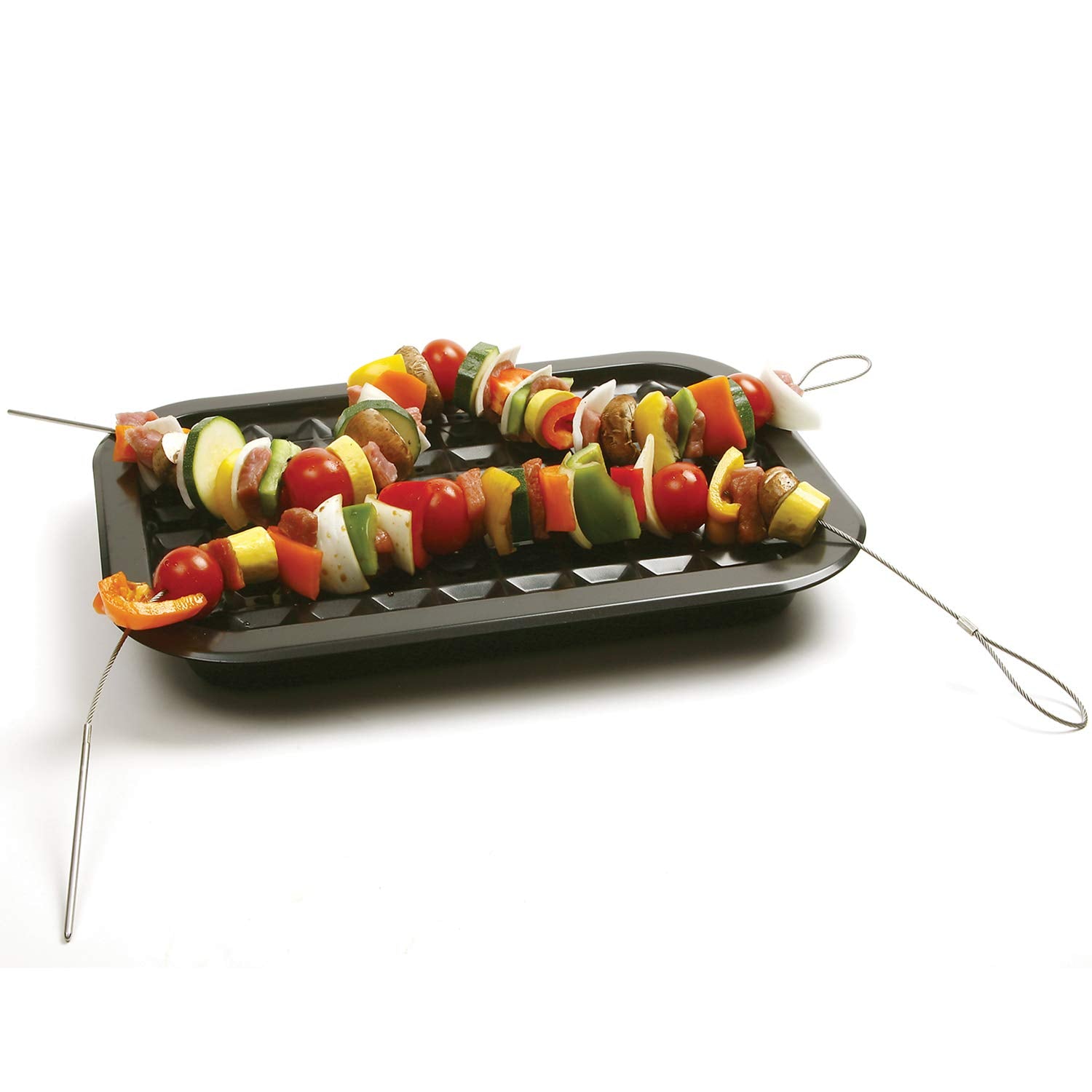 Norpro Stainless Steel Flexible Skewers  Set of 4  10.5&quot x 4&quot x .25&quot