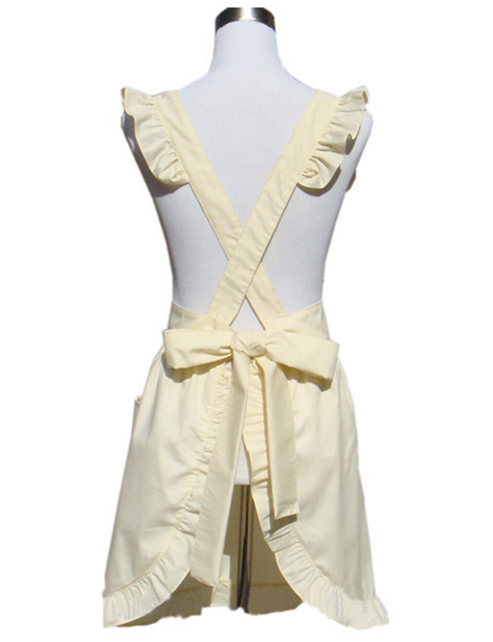 Hyzrz Cute Lovely Cotton Retro Kitchen Cooking Aprons For Women Girls Vintage Baking Sexy Victorian Apron With Pockets For Gift