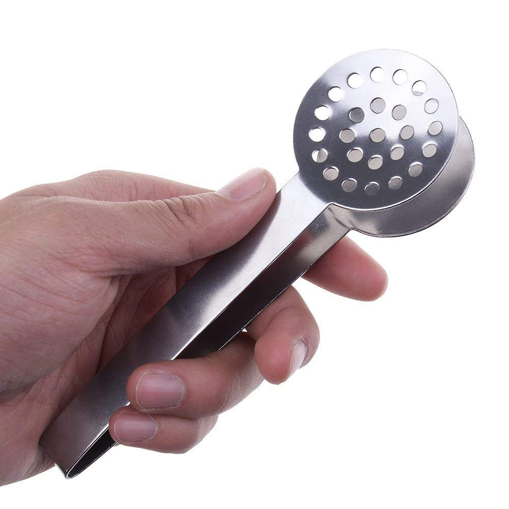 4 Pcs Stainless Steel Tea Bag Tongs Teabag Squeezer Strainer Holder Grip Metal Spoon Mini Sugar Clip Kitchen Bar Tools