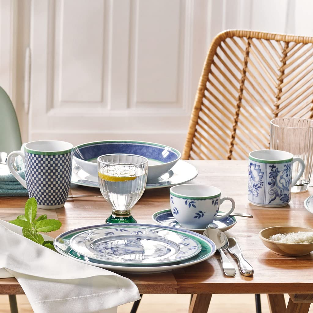 Villeroy & Boch Cordoba Salad Plate, 8.25 In, White/Blue/Green