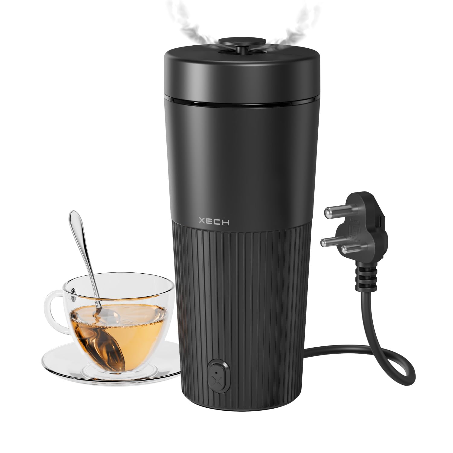Xech Electric Kettle 700Ml | Mini Travel Kettles With Rapid Boil, Cool-Touch Abs Body, 500W Tea Boiler, Coffee & Instant Meals |