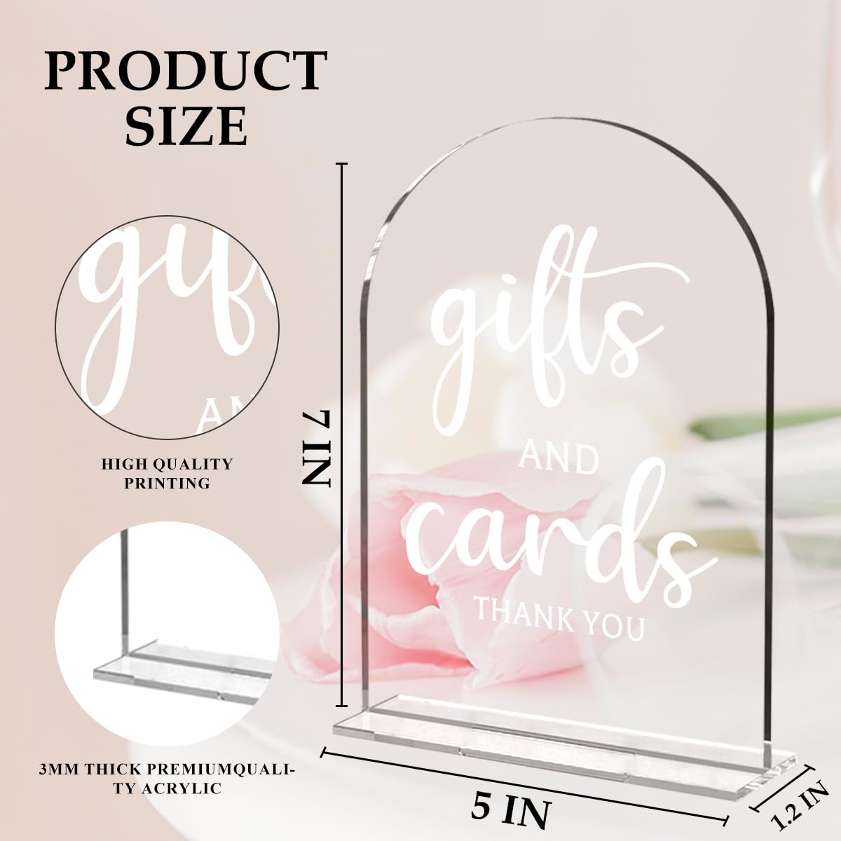 6 Pcs Wedding Sign Decor, Ceremony Sign, Wedding Sign for Reception & Event Party,Bridal Shower Decorations, Wedding Table Sign