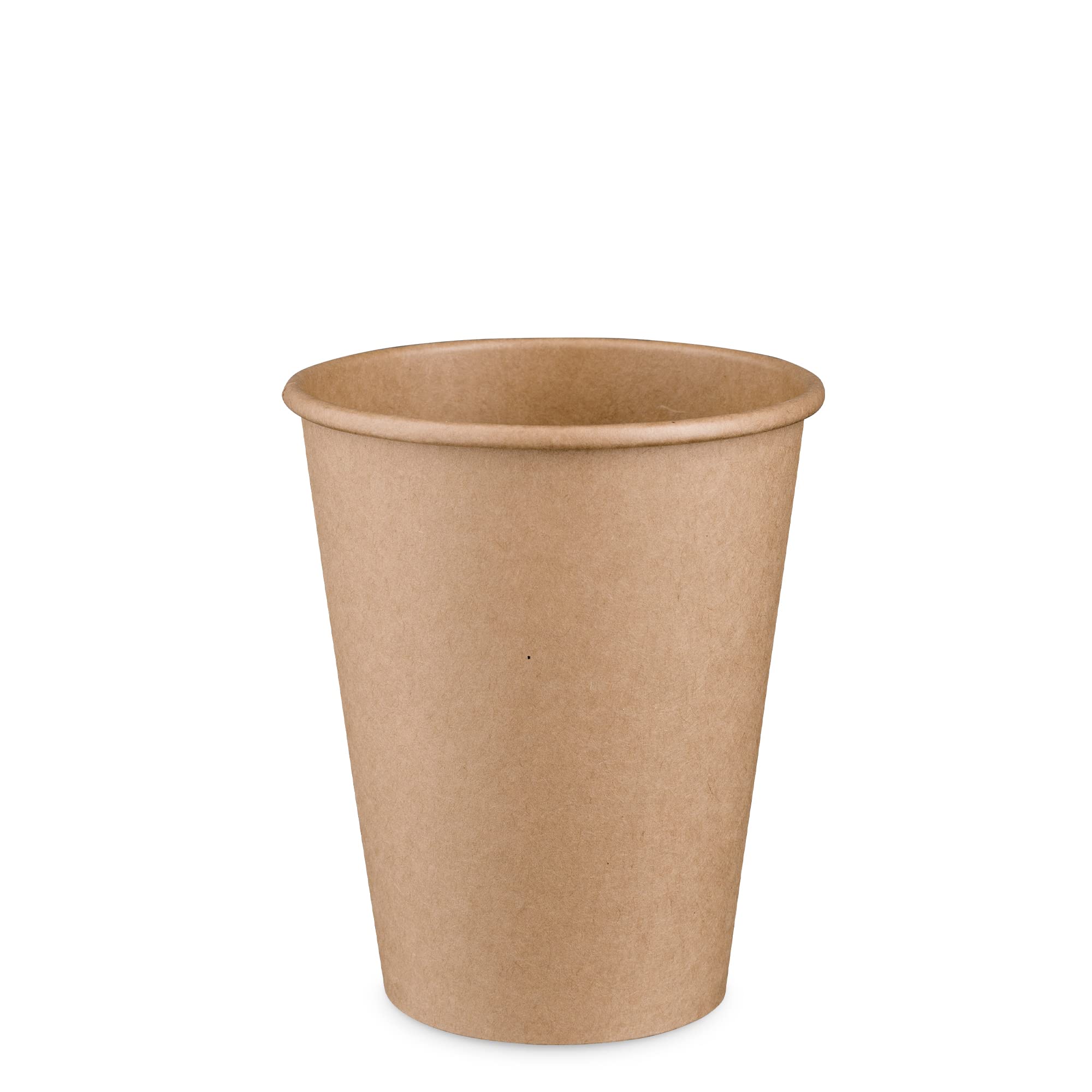 Comfy Package [12 Oz. - 100 Pack Kraft Paper Hot Coffee Cups- Unbleached