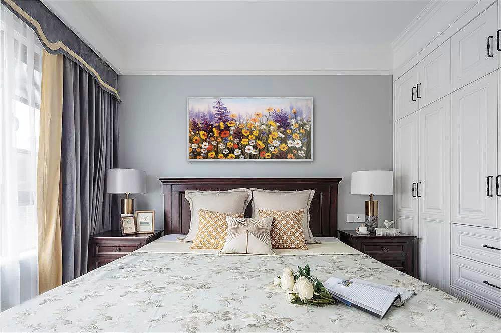 Ardemy Canvas Wall Art - Colorful Daisy Floral Painting, 58"x29", Yellow Framed, Textured Artwork for Living Room, Bedroom, Office Decor
