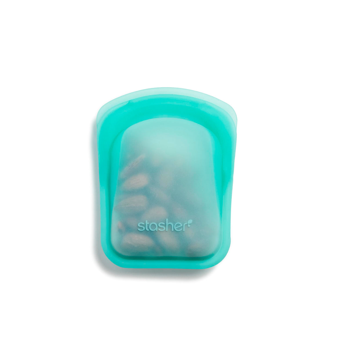 Stasher Premium Silicone Reusable Food Storage Pocket Bag, Aqua | Microwave, Sous Vide, Dishwasher, Oven And Freezer Safe | Bpa