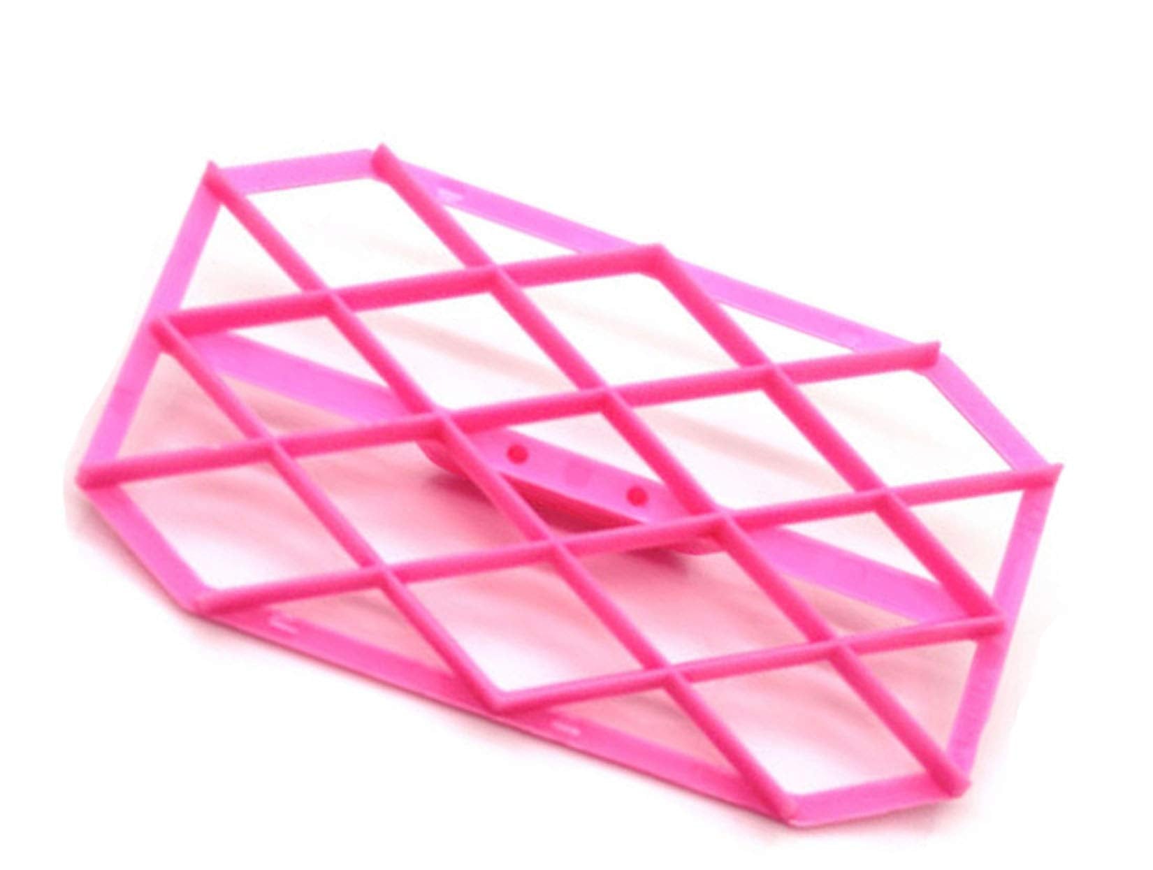 Wjsyshop Rhombus Diamond Shape Fondant Cake Mould Embosser Embossing Cutter Mold Stamp