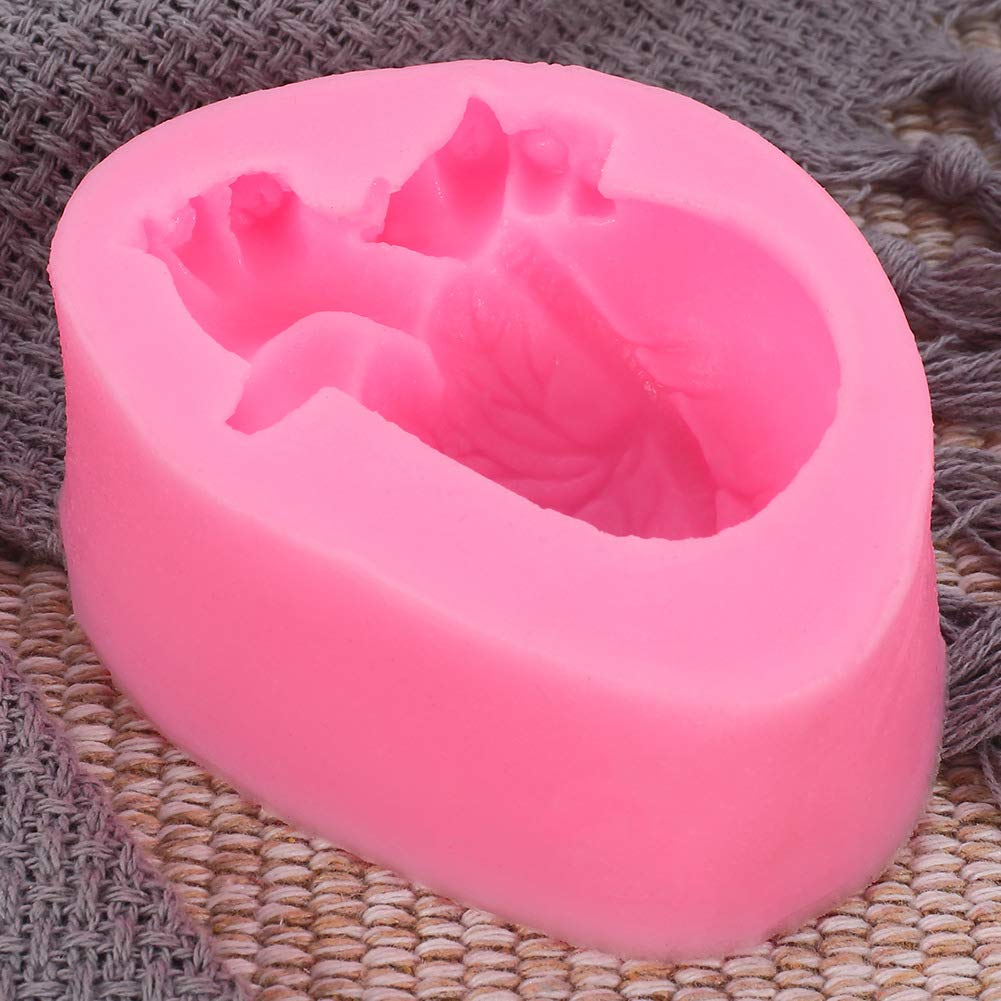 3D Halloween Human Bloody Heart Shaped Ice Cream Mousse Mold Diy Silicone Mould Fondant Pudding Jelly Cake Decor Tool Handmade A