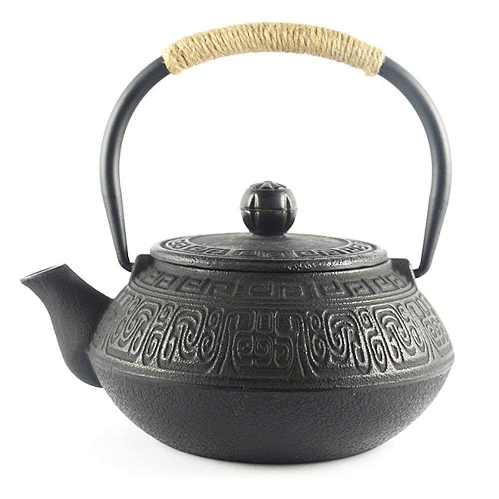 Hwagui - Japanese Cast Iron Teapot With Stainless Steel Tea Infuser, Tea Kettle Stovetop Safe 600Ml/20Oz