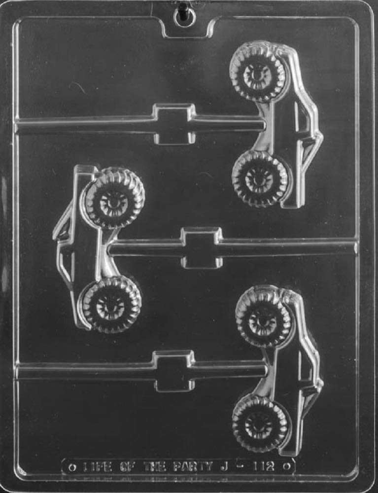 Grandmama'S Goodies J112 Monster Truck Lollipop Chocolate Candy Soap Mold With Exclusive Molding Instructions