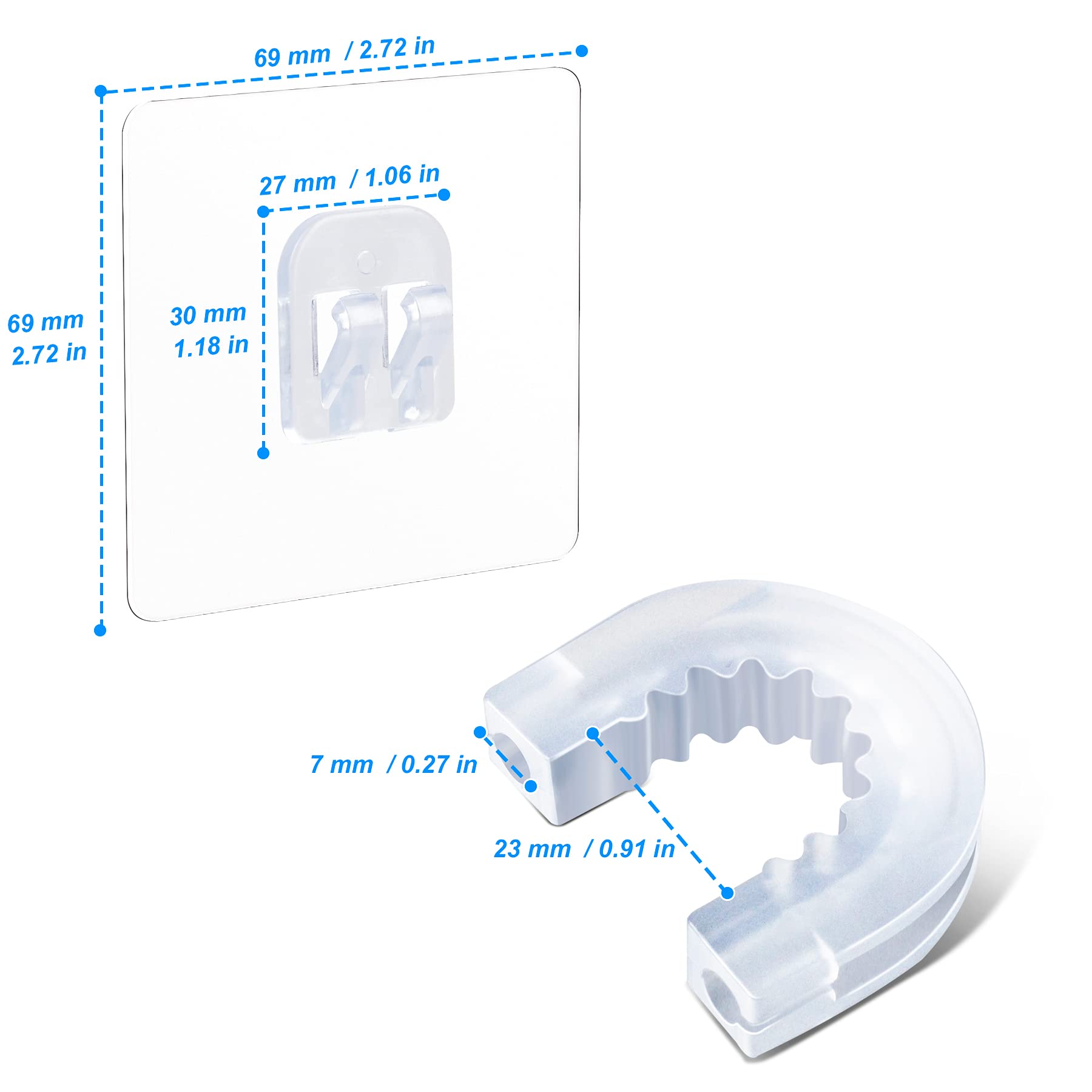 YeeBeny Bathroom Shower Caddy Connector with 2pcs Adhesive Sticker  Simple Household Items  Hook Mount for Shower Caddy Basket Bathroom Shelf Compatible with Zenna Home  GeekDigg  Decobros