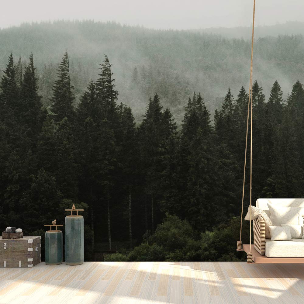 Signford Wall Mural Woodland Nursery Decor Forest Removable Wallpaper Wall Sticker For Bedroom Living Room - 100X144 Inches