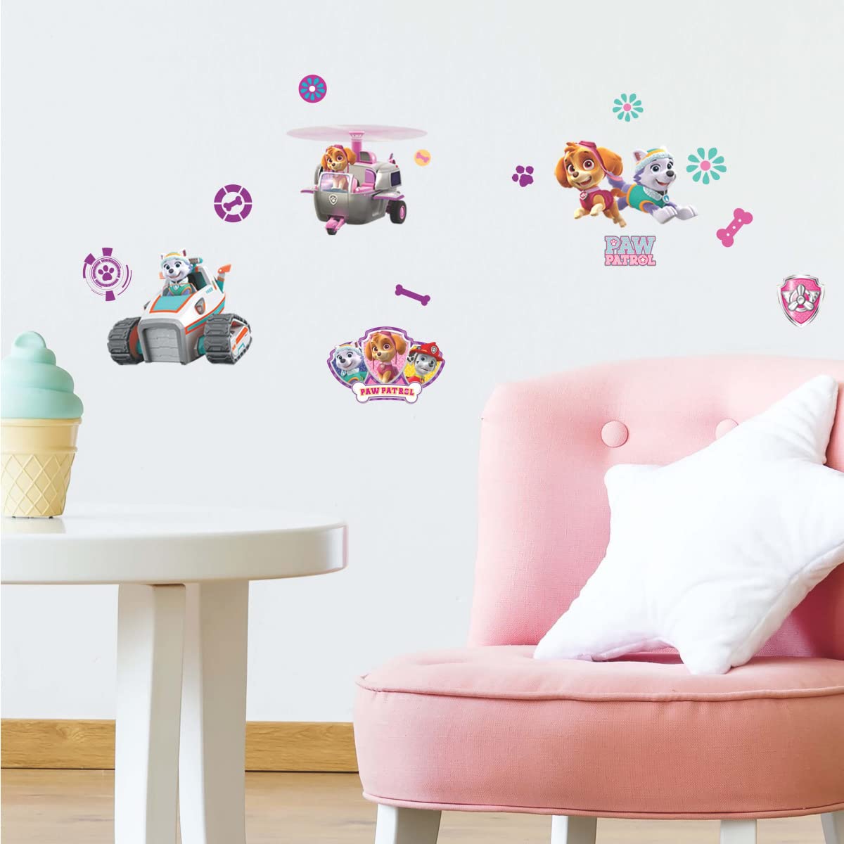Roommates Paw Patrol Girl Pups Peel And Stick Wall Decals
