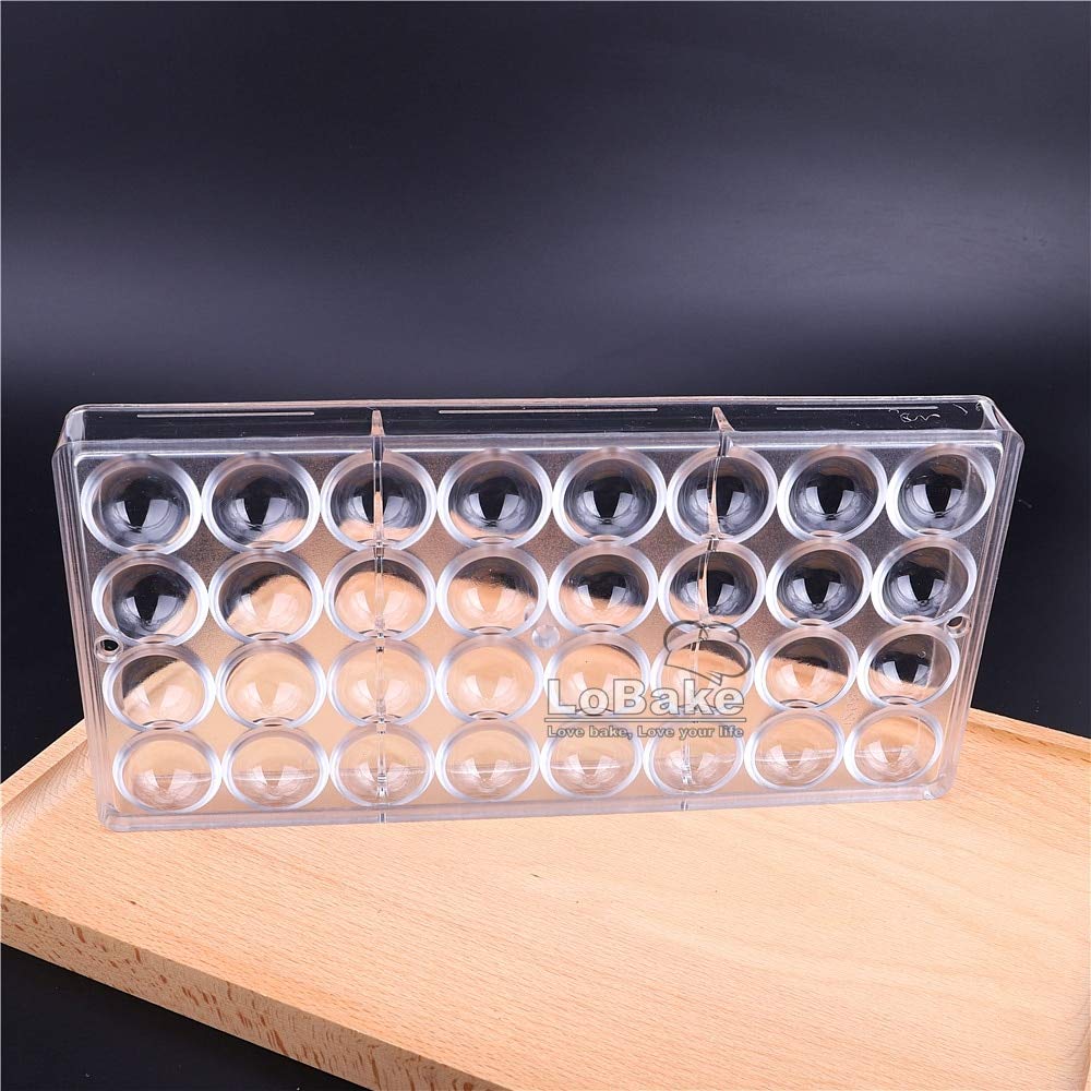 Lobake 32 Cavities 2.7Cm Diameter Half Ball Shape Polycarbonate Pc Chocolate Mold Starry Heven Candy Making Mouls Diy Bakery Too