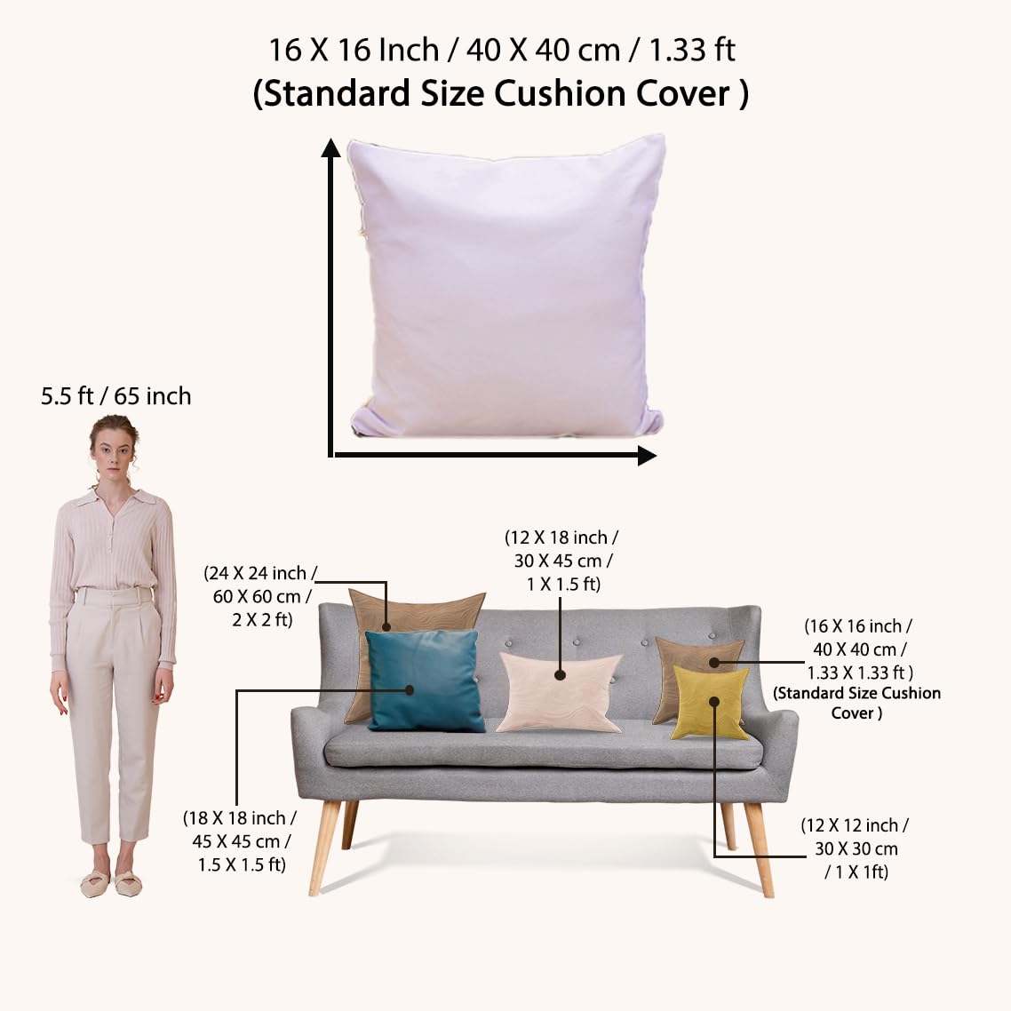 STITCHNEST Both Sided Printed Velvet Cushion Cover with Piping (16 X 16 Inches, Exotic)