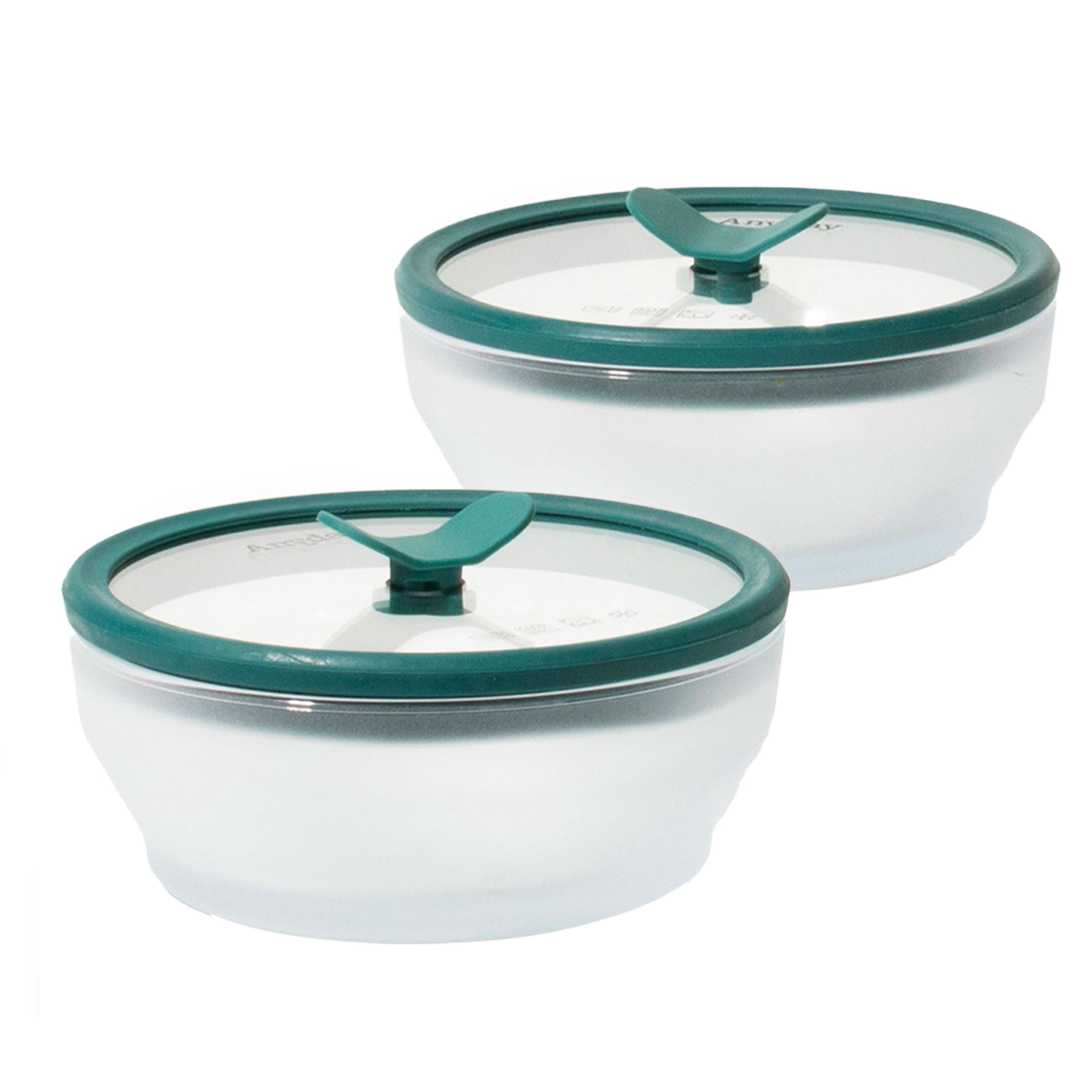 Anyday Microwave Cookware | Microwave Safe Containers | Microwave Cooking Bowls | Mixing Bowl With Lid | Borosilicate Glass Cont