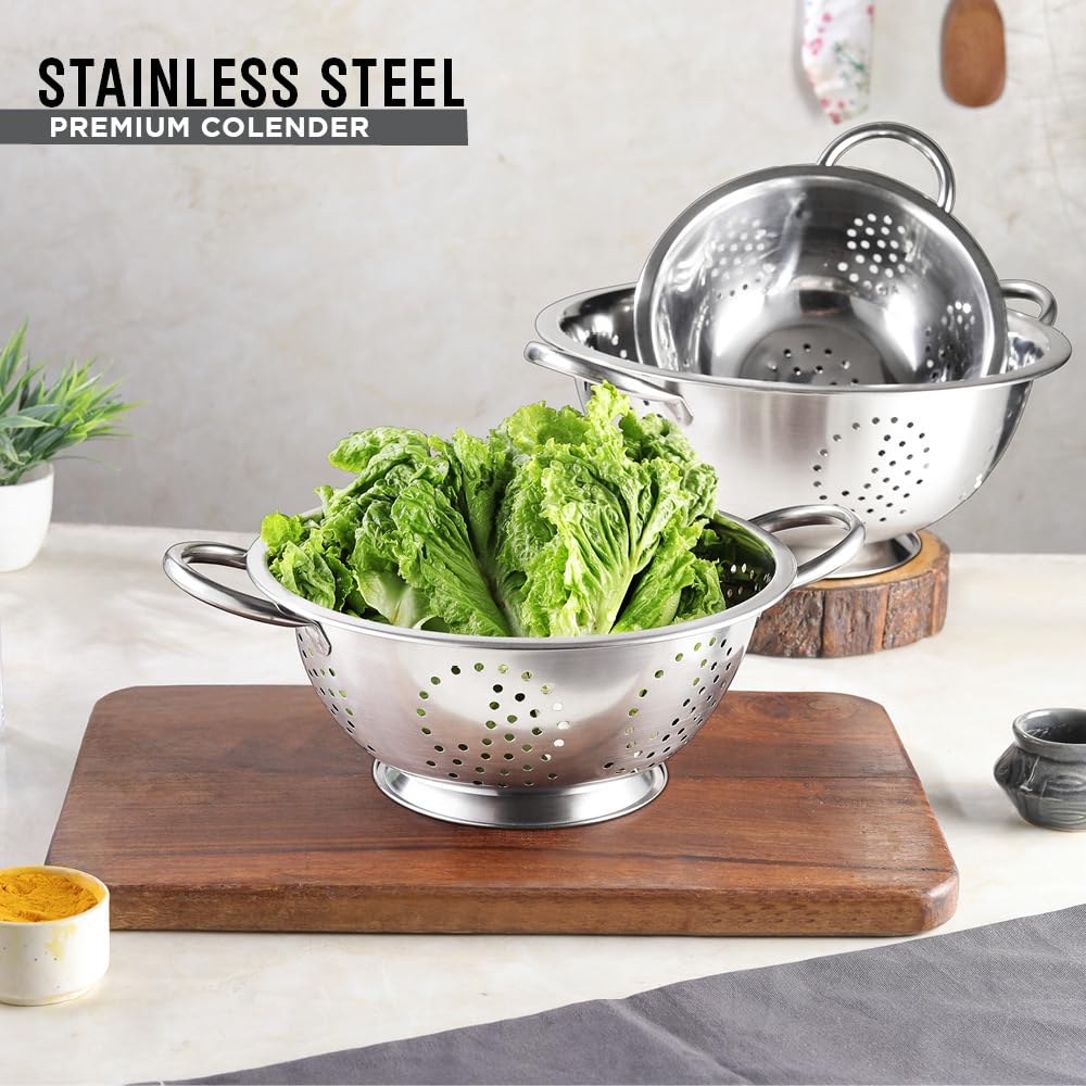 Avador Premium Stainless Steel Mixing Bowls Sets Brushed Stainless Steel Mixing Bowl Set, Easy To Clean, Space Saving, Great For