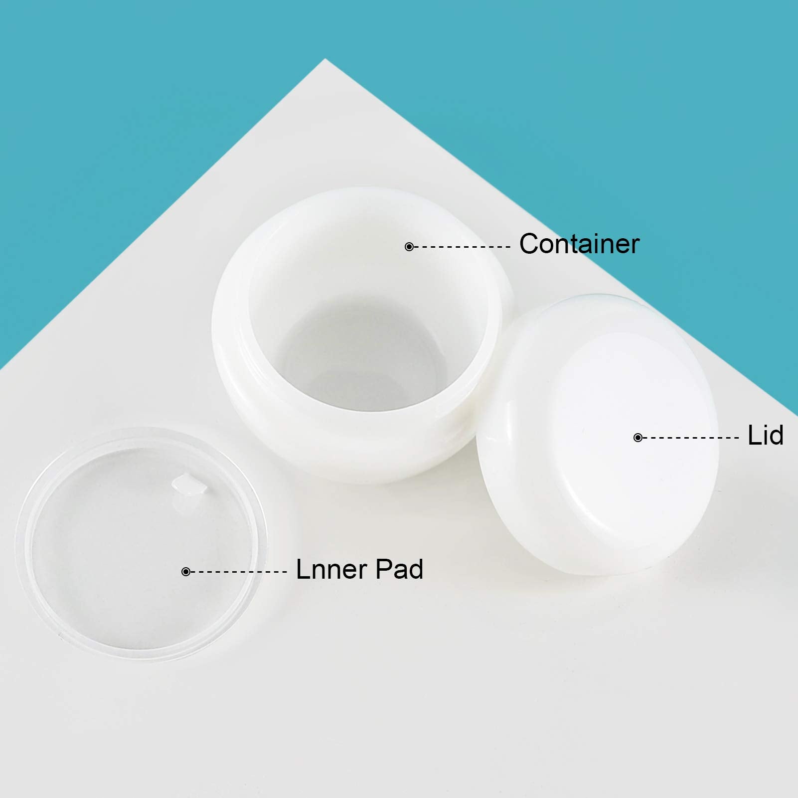 Longway 1 Oz (30Ml) Little Plastic Jars With Lids And Inner Liners | Empty Lotion Containers/Travel Cream Containers - For Salve