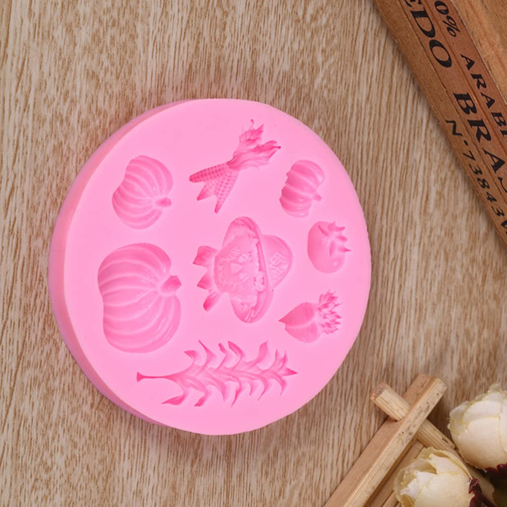 Luxshiny Cake Mold Silicone Pumpkin Mold, Fall Molds Silicone Thanksgiving Candy Molds Vegetable Molds For Bakery Kitchen Desser