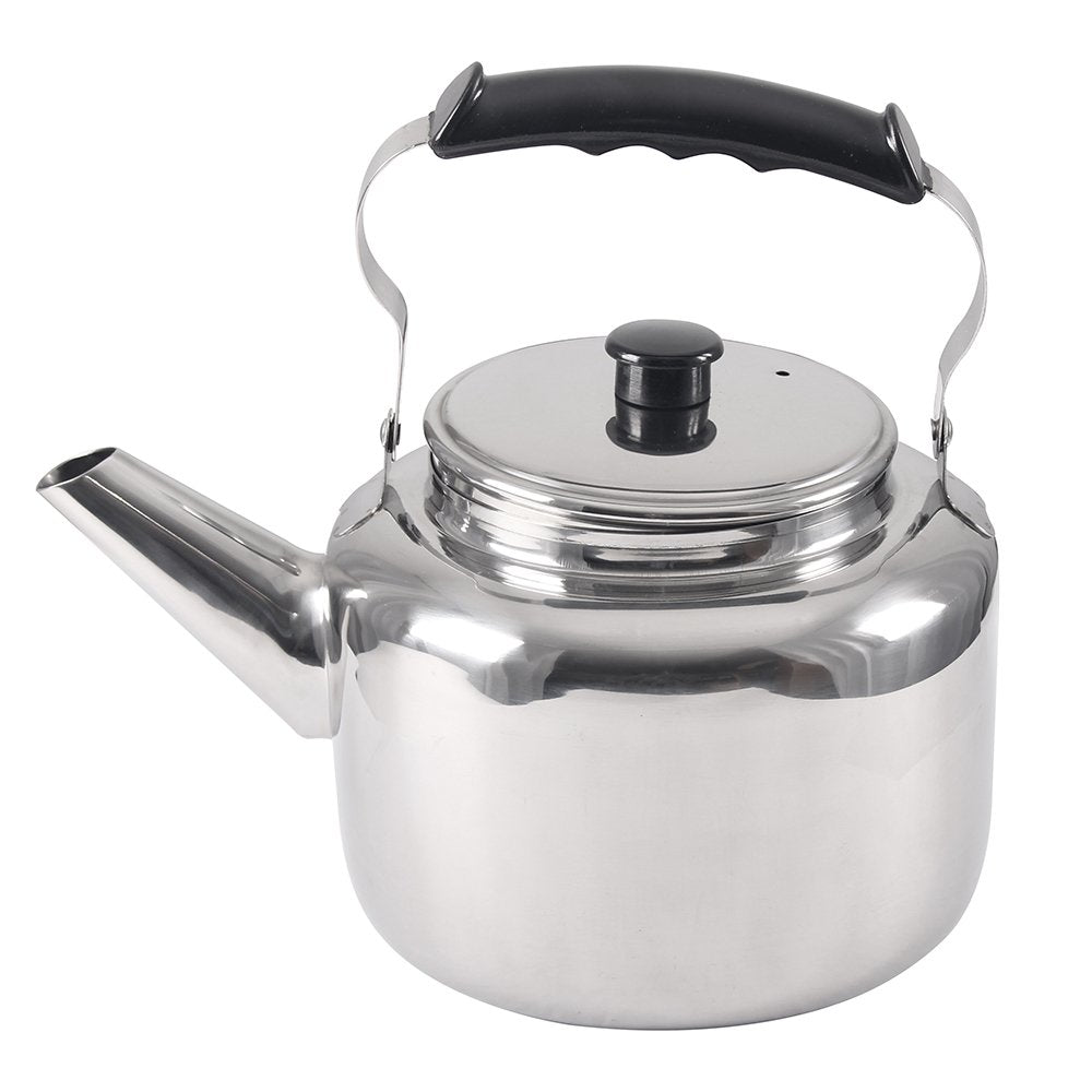 Lindy'S Stainless Steel 5-1/4 Quart Pot Kettle, Stovetop Tea Kettle, Water Kettle With Ergonomic Handle, Food Grade Stainless St