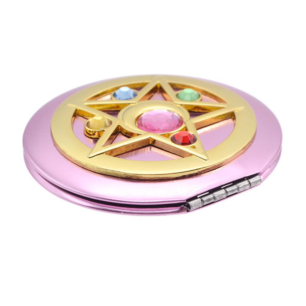 Fymsm Shopular Moonlight Memory Series Crystal Star Mirror Case Cosmetic Make Up Mirror Gift