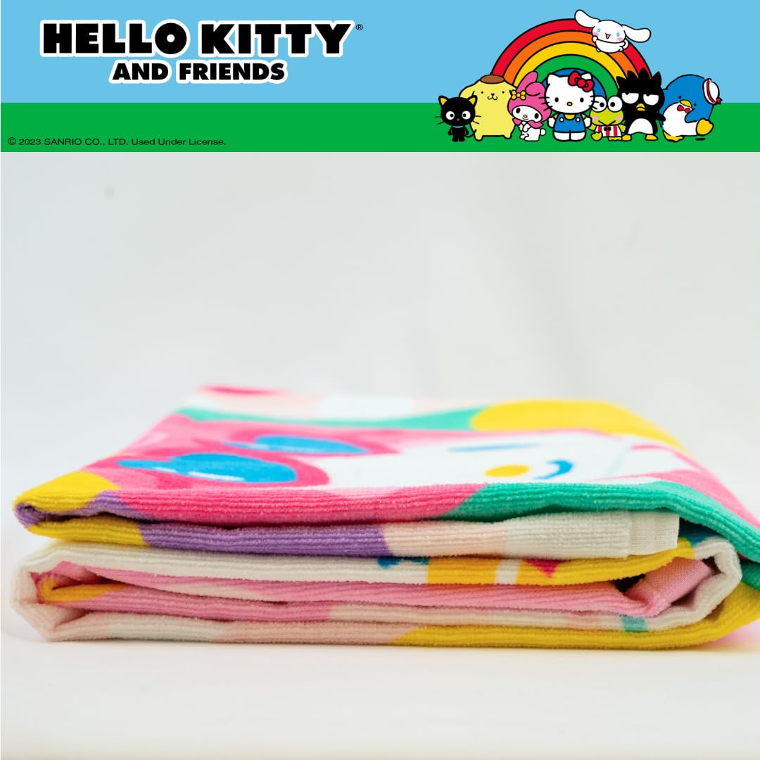 Franco Sanrio My Melody Super Soft Cotton Bath/Pool/Beach Towel, 60 In X 30 In, (Official Licensed Sanrio Product) Collectibles