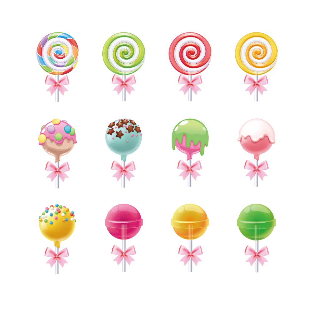 CC HOME Candy Party Decorations - Lollipop Bunting Banner for Girls  Birthday, Baby Shower & Wedding Bridal Showers