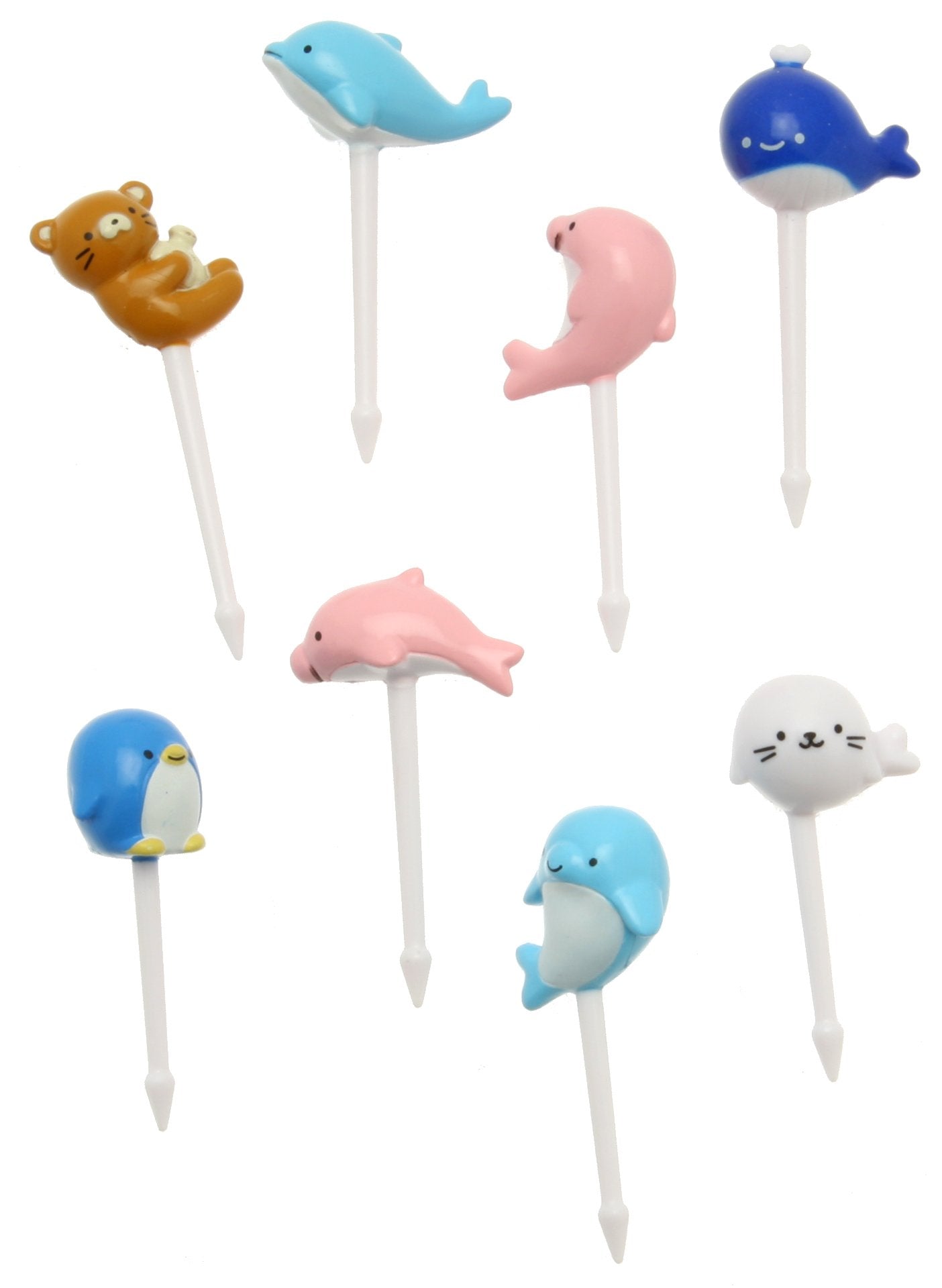 Kotobuki Food Picks For Bento Boxes, Marine Animal Pals