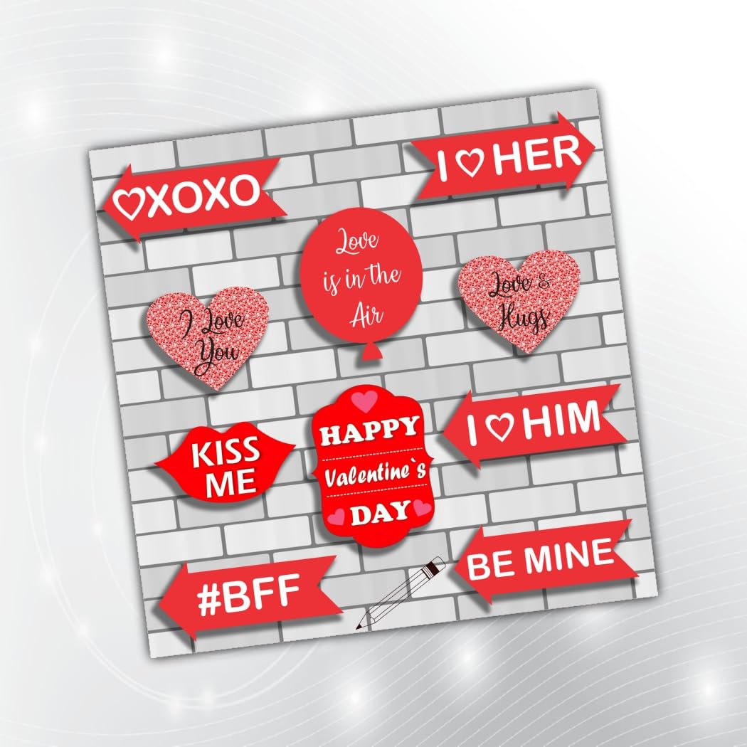 PartyStuff Romance Theme Props  Romantic Party Props 2 (10 Cards)