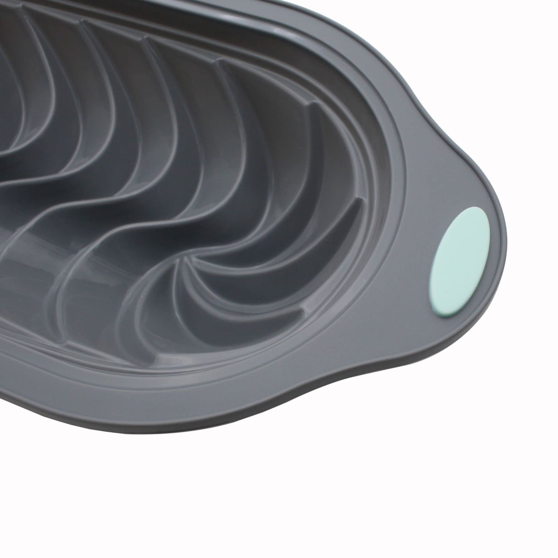 Zicobox Food Grade Steel Ring Silicone Toast Cake Tray Cake Bread Baking Molds,Rectangle Cake Mold Screw-Thread 3D Cake Mold Bak