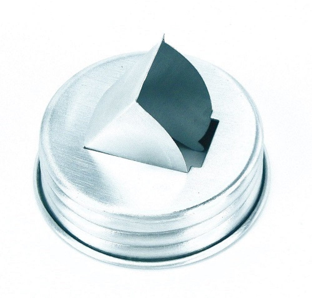 Ctw Mason Jar Grain Dispenser Lid Kitchen Supplies, 2 3/4 Diameter 1 14/ Tall, Brushed Aluminum