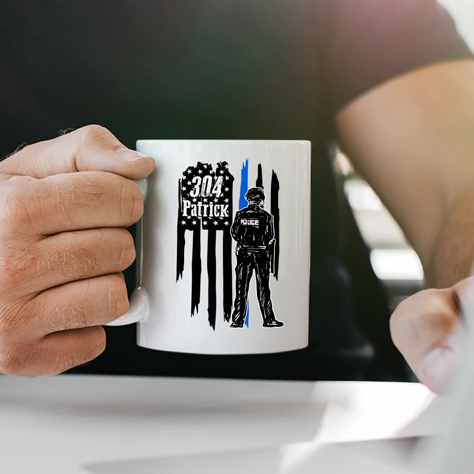 Police Officer Mug, Custom Policeman Mug, Custom Name Mug For Police Officer/Policeman/Law Enforcement, Personalized Police Offi