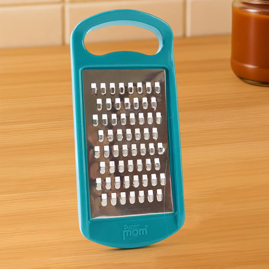 Supermom Grater 1 Pc  Multipurpose Stainless Steel Grater For Cheese & Vegetable, Handheld Crusher For Potatoes, Carrots, Ginge