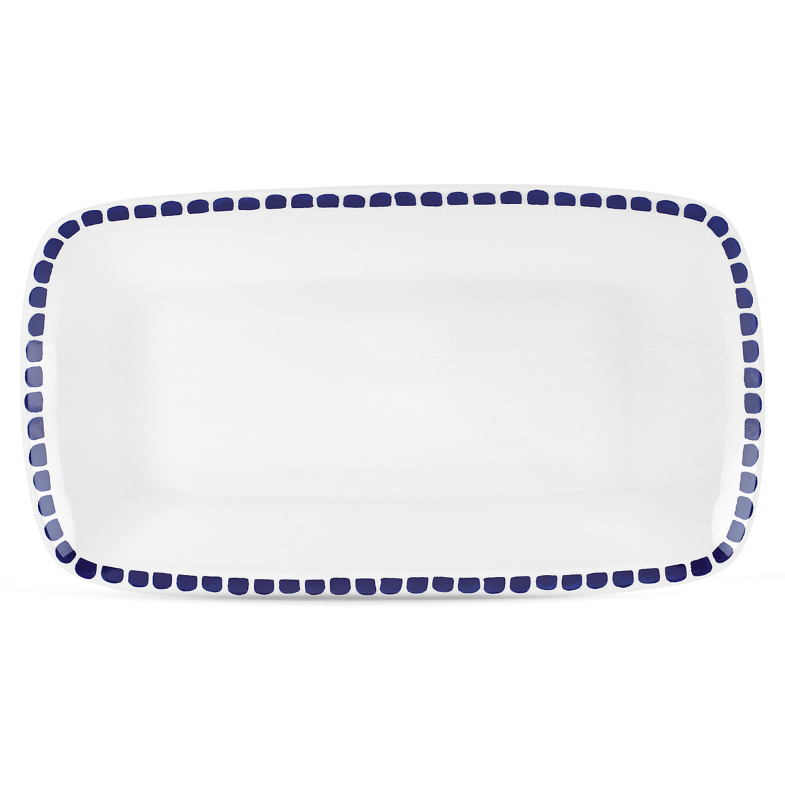 Kate Spade New York Charlotte Street Hors DOeuvres Tray, 2.15 LB, Blue