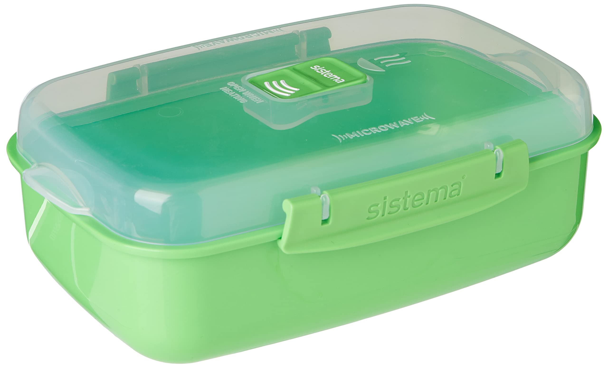 Sistema Microwave Rectangular Container, Assorted Colours, 1.25 Litre