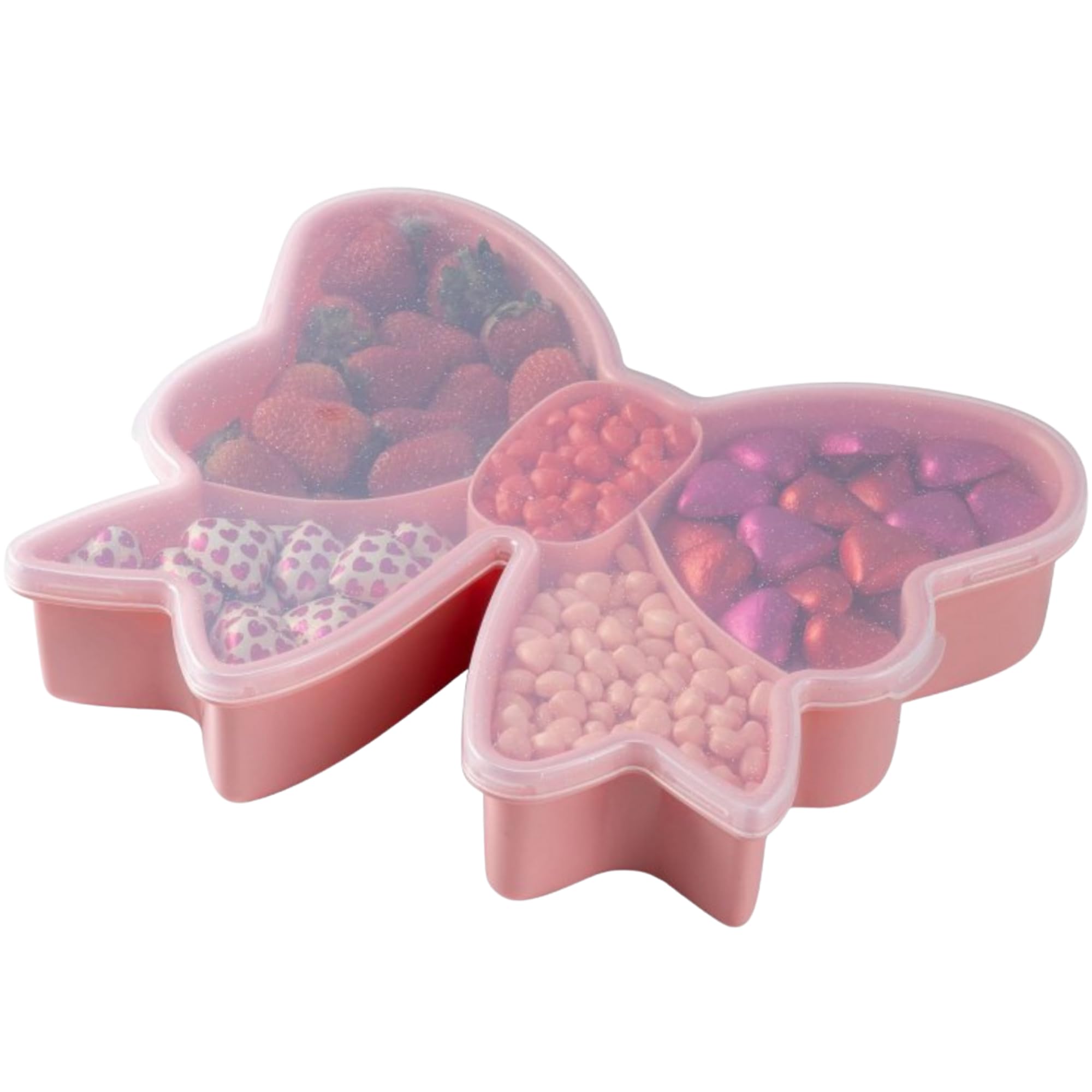 Cook With Color Holiday Theme Snackle Box, Fun & Adorable Shaped Containers, Bpa-Free Plastic, Dishwasher Safe - 1 Large Contain