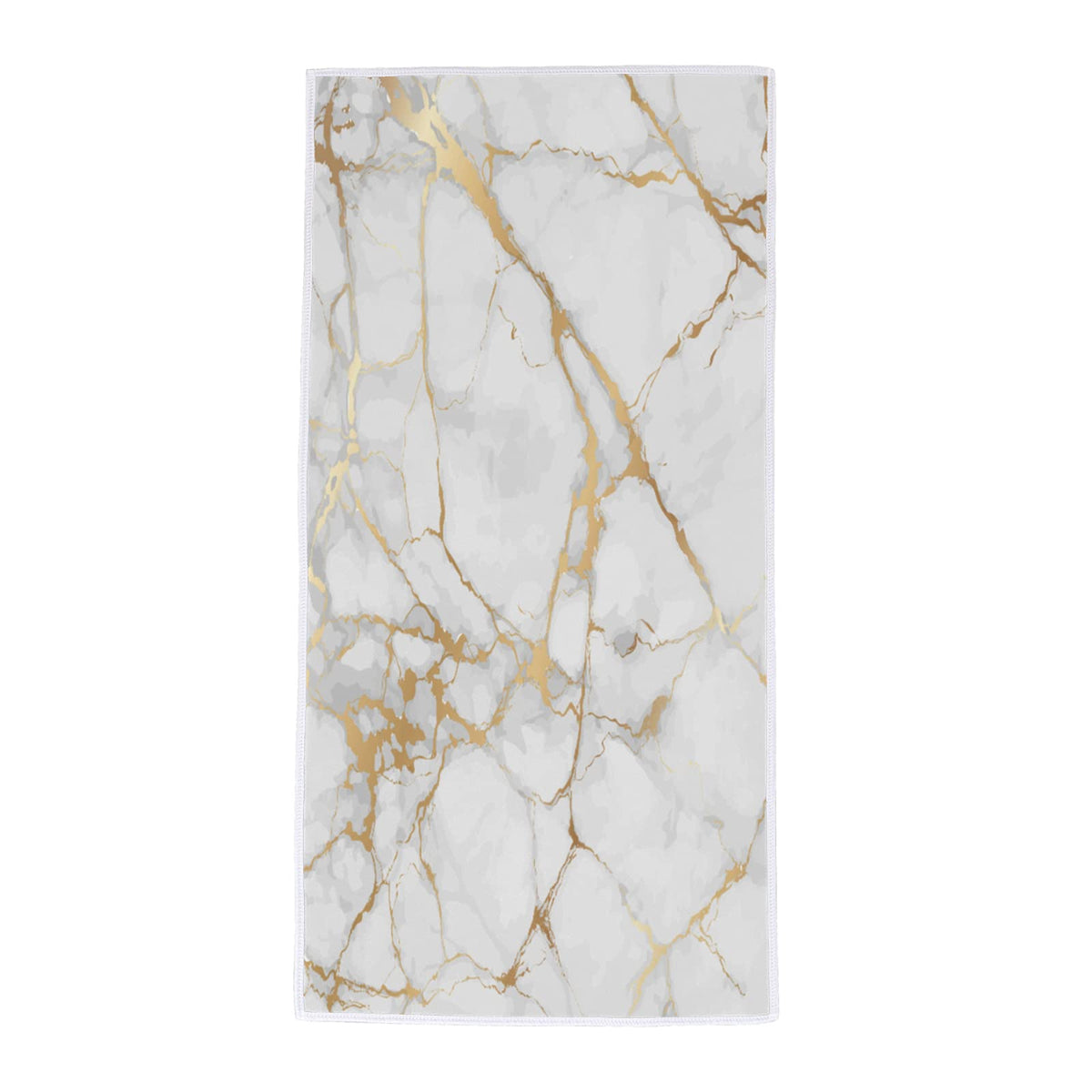 Bardic Gold Marbling Hand Towel - Soft, Absorbent, Quick Dry, 15 X 30Inch, Polyester & Cotton, Bathroom, Kitchen, Beach, Spa, Gy