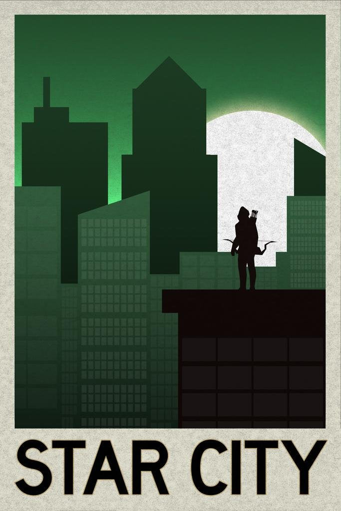 Star City Fantasy Travel Cool Wall Art Print Poster 16X24